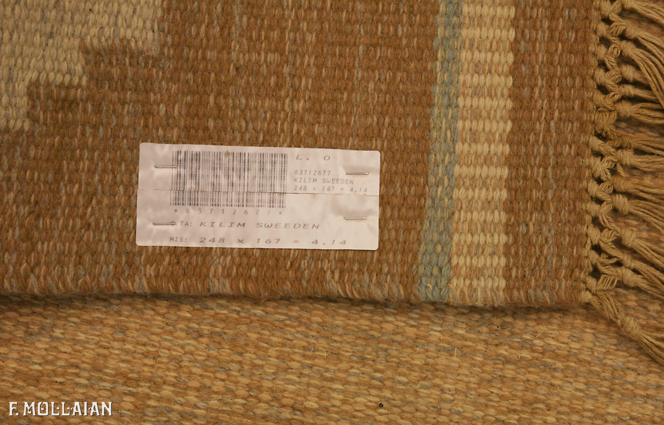 Semi-Antique Suédois Kilim n°:83712677